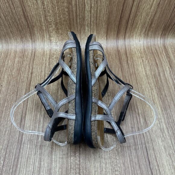 NAOT  Sz 10 (41)  Leather Dorith Metallic Strappy Comfort Walking Sandals - Picture 5 of 7